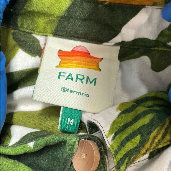 Farm Rio white cocoa forest jumpsuit size M - Picture 8 of 9